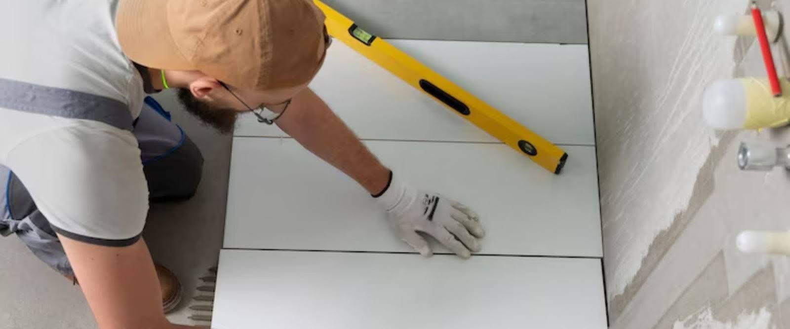 bathroom renovation steps, tile installation