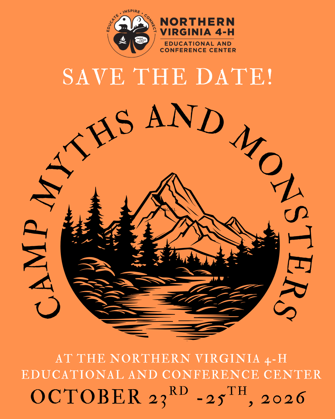Camp Myths and Monsters flyer