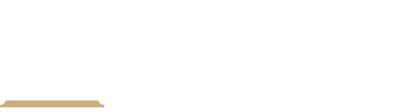 Minimal beige-and-white graphic with a small horizontal tan bar near the bottom left.