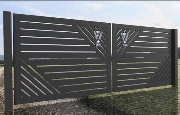 custom metal driveway gate
