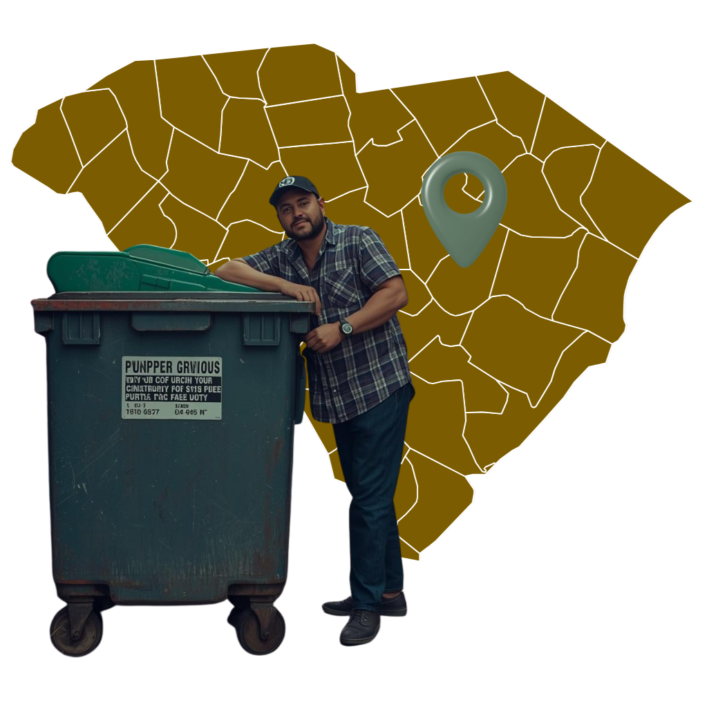 Goose Creek construction dumpster ready for renovation waste