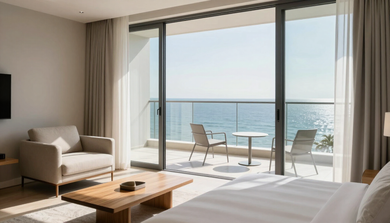 Modern resort room interior