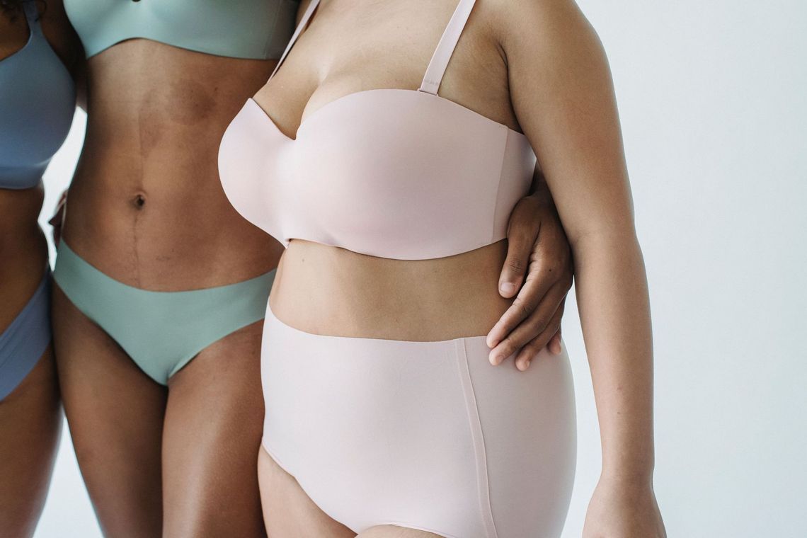 Model wearing Bloody Gorgeous period underwear