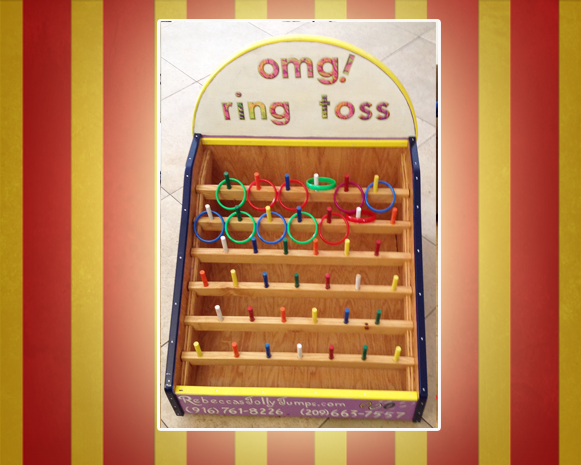 OMG Ring Toss Wooden Game