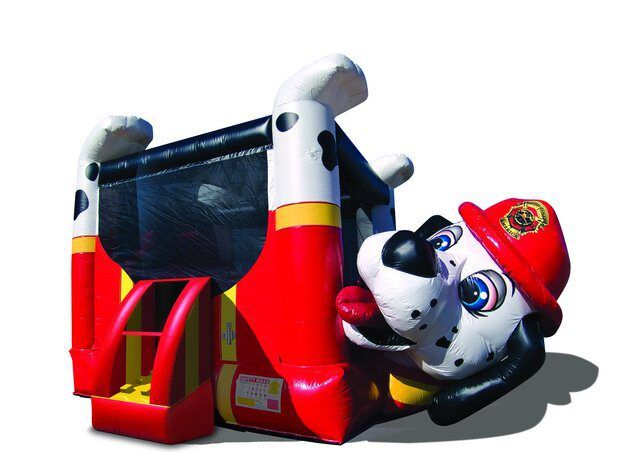 Big Red Fire Dog Combo Bounce House