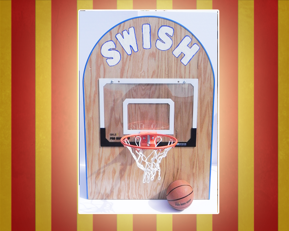 Basketball Swish Wooden Game