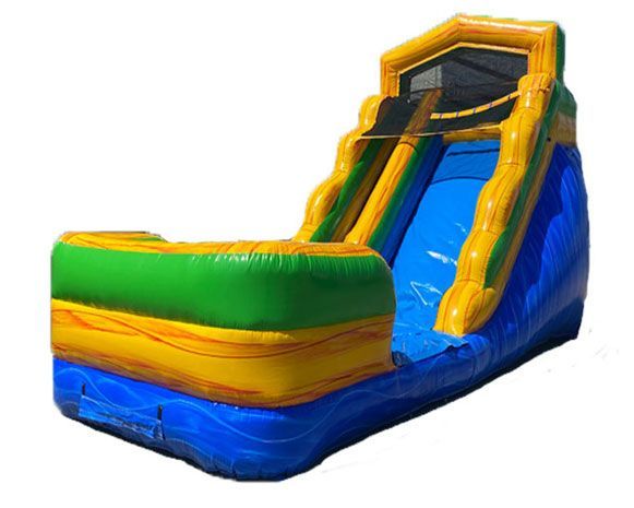 Yellow and Green Dry Slide