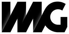 A black and white IMG logo.