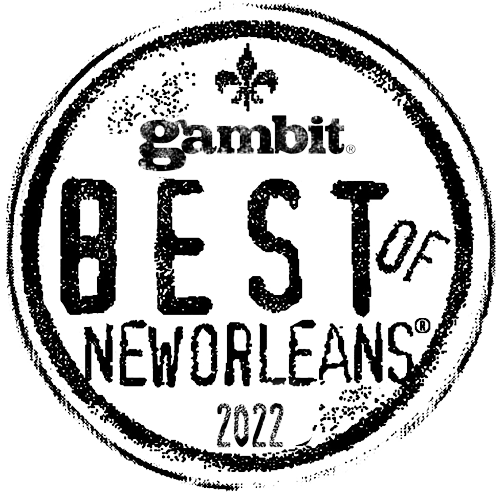 BEST OF NEW ORLEANS 2022 award seal