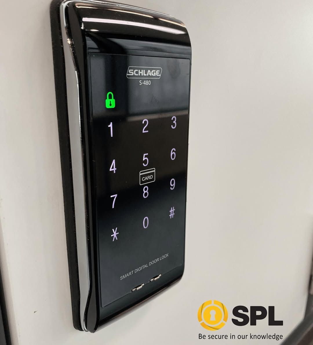 A Close Up of a Keypad With the Word SPL on the Bottom — SPL Security Solutions In Gold Coast, QLD