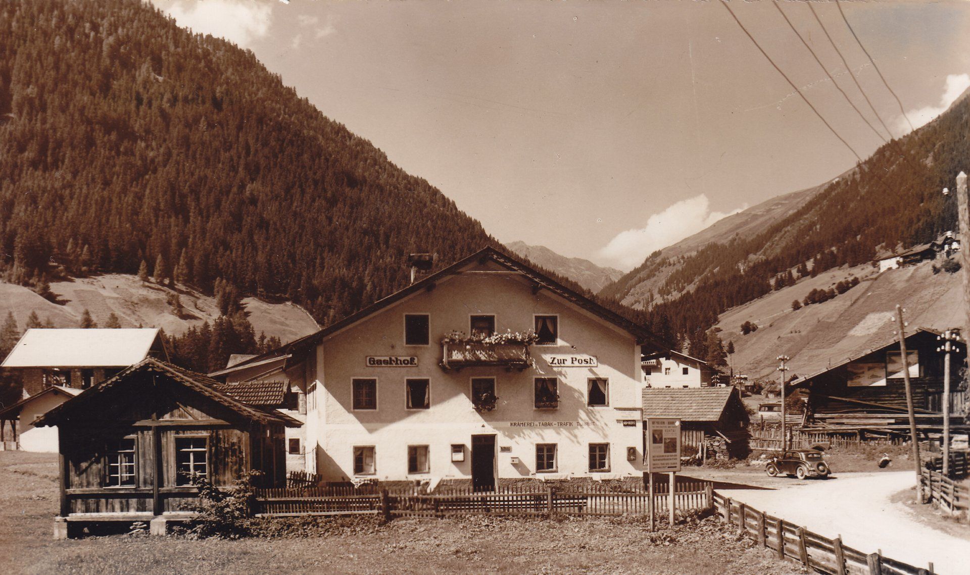 appartements zur post nostalgische hausansicht