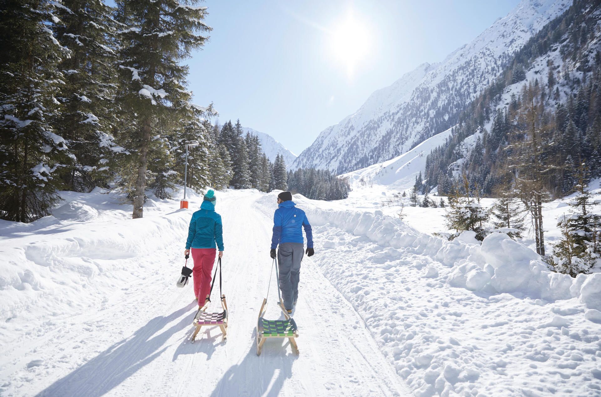 Rodeln in der Gleischeralm