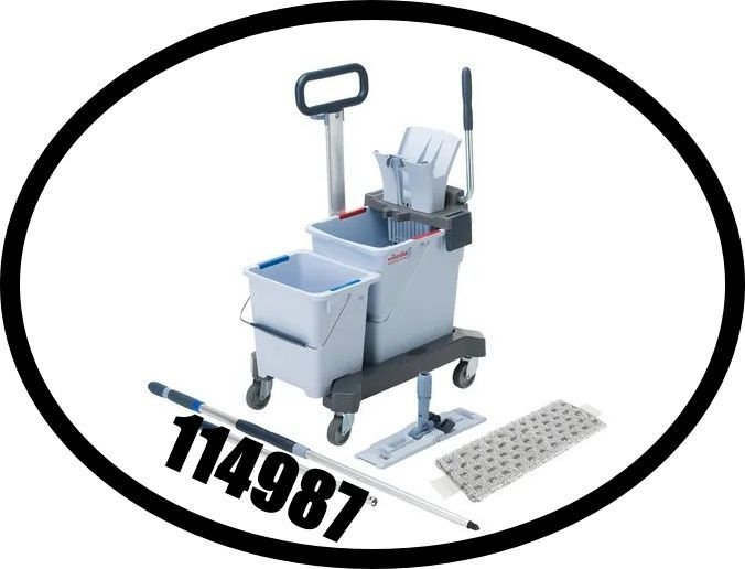 US Pro starterkit, US Pro dubbele starterkit, 114987, poetskar, dubbele poetskar, Vileda poetskar, poetswagen