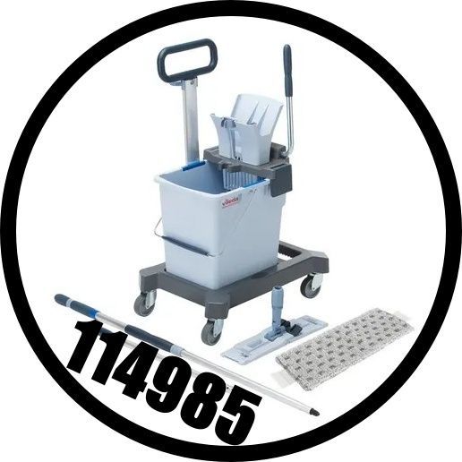 US Pro starterkit, poetswagen, poetskar, Vileda poetskar, 114985