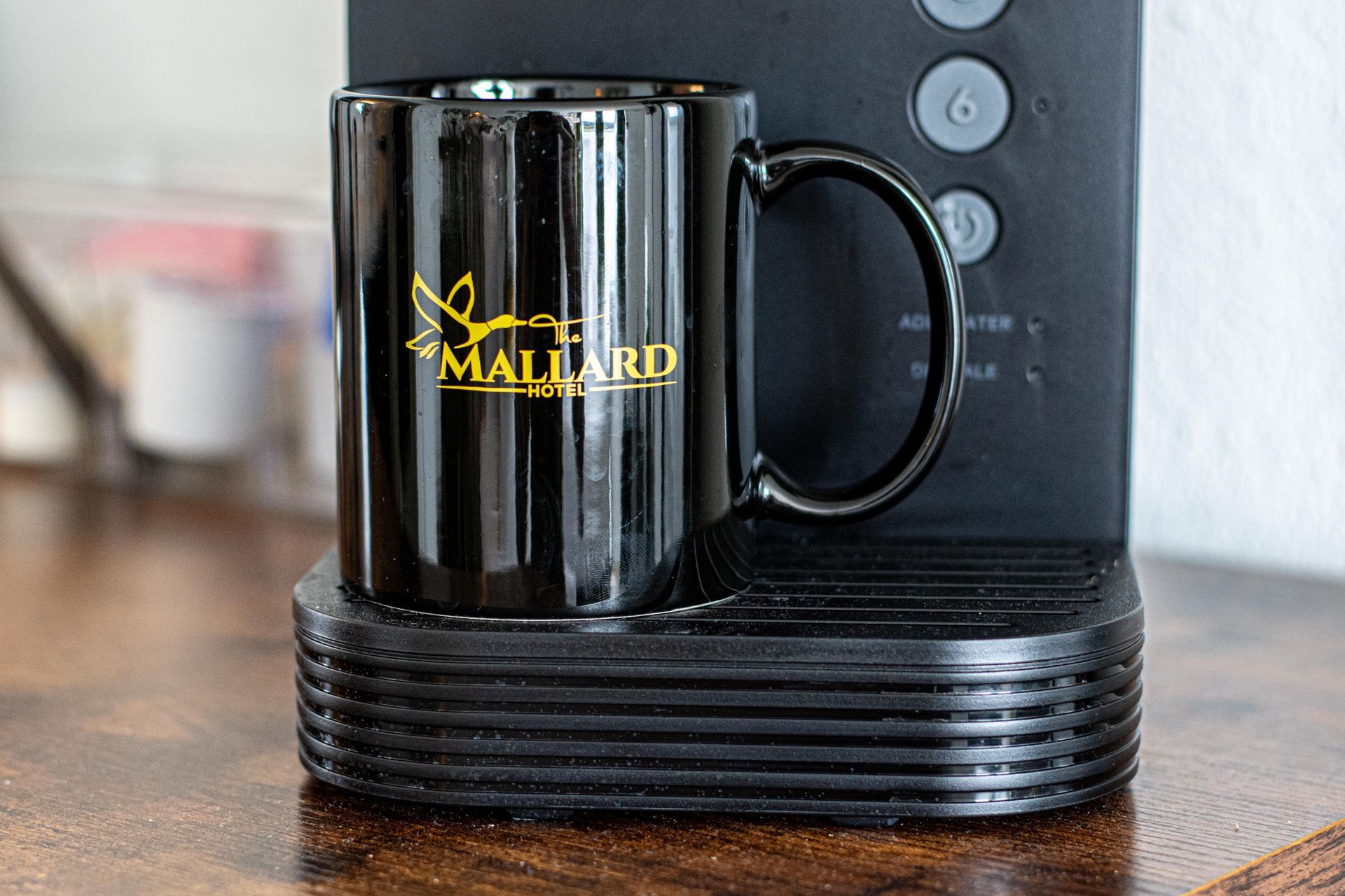 Black mug with 