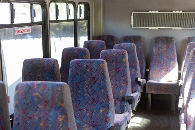 black bus 1 interior