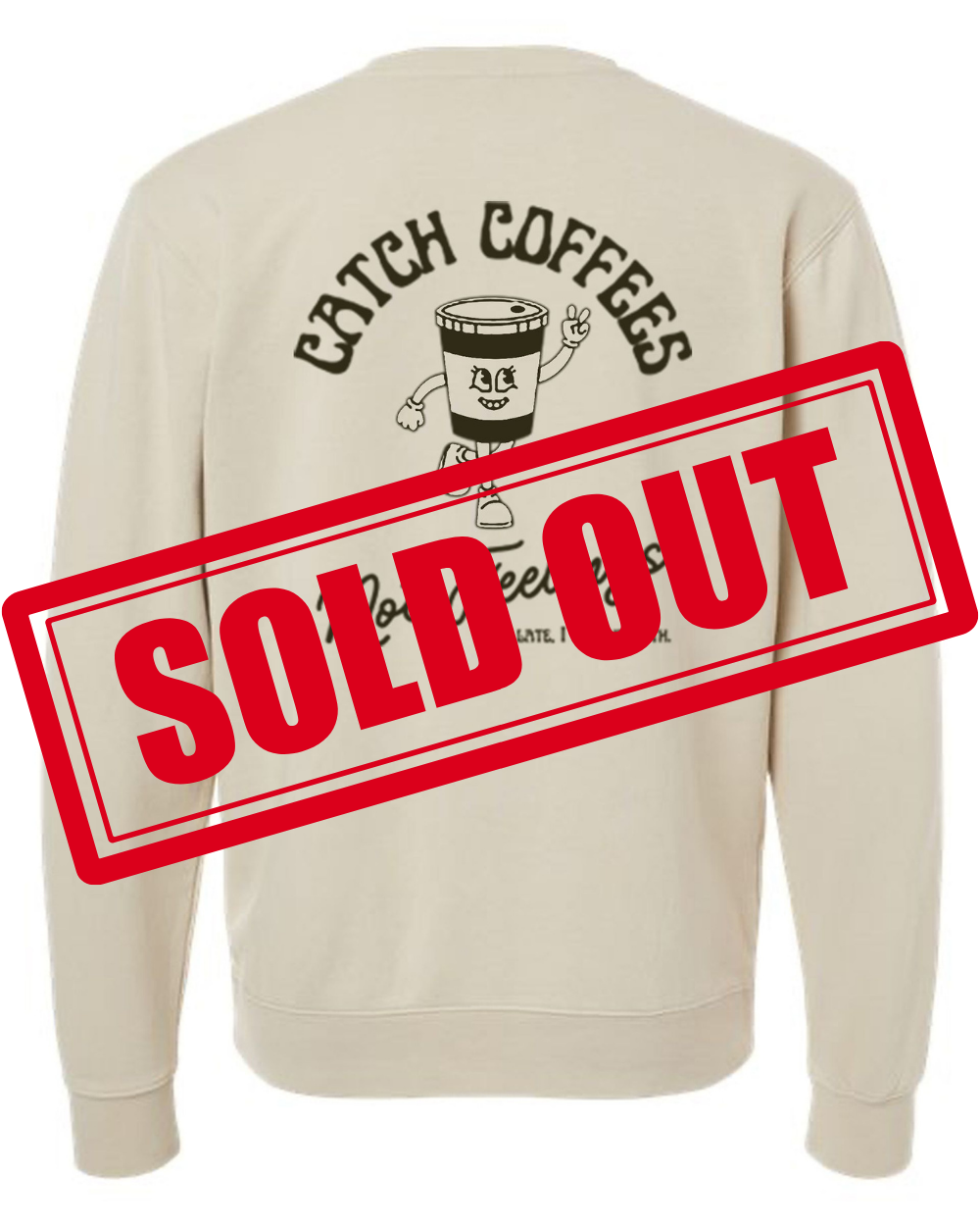 Cream-colored sweatshirt and 