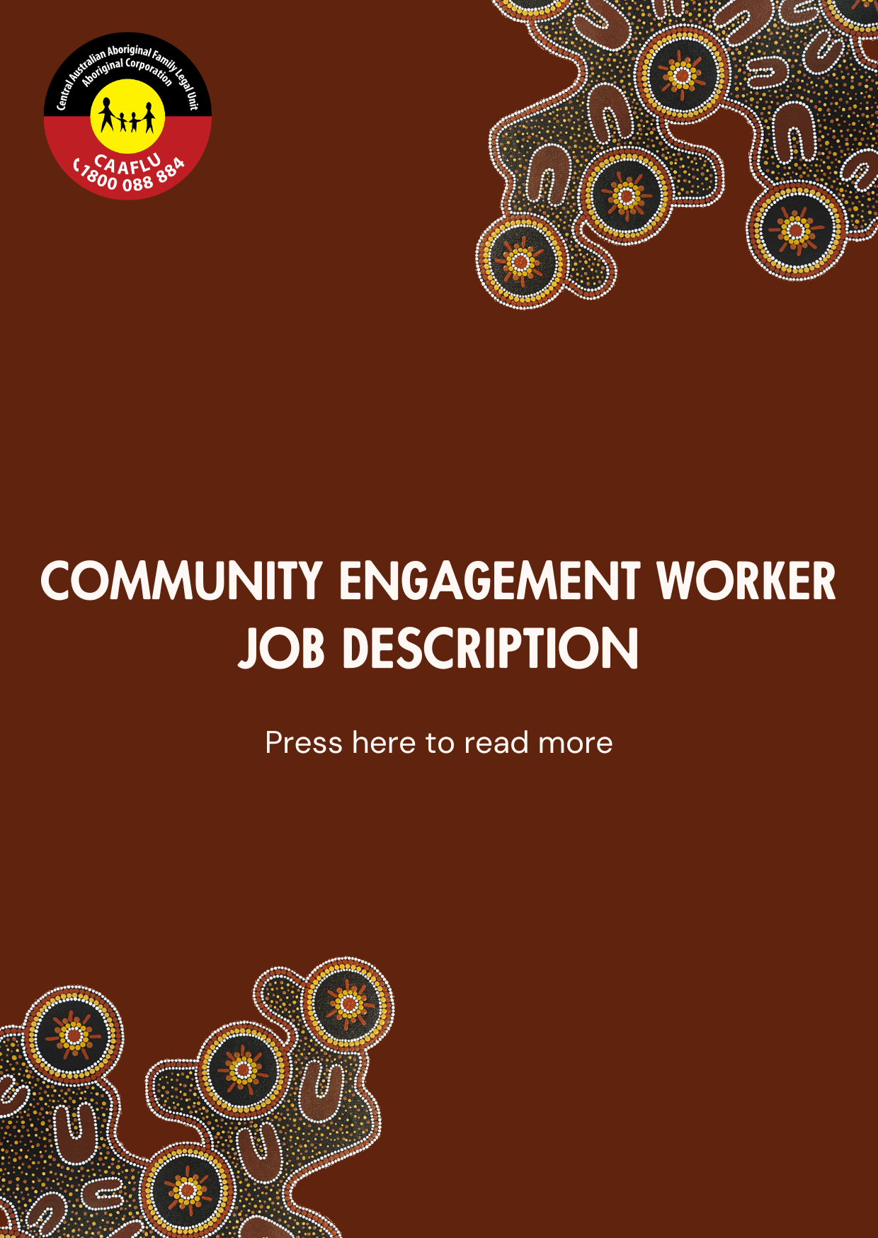 CAAFLU Community Engagement Worker Job Description
