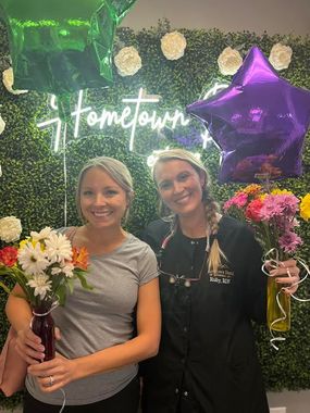 Staff with patient