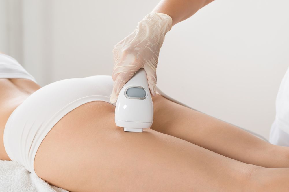 Woman Getting A Laser Hair Removal Treatment — Paradiso Skin & Beauty Studio in Byron Bay, NSW
