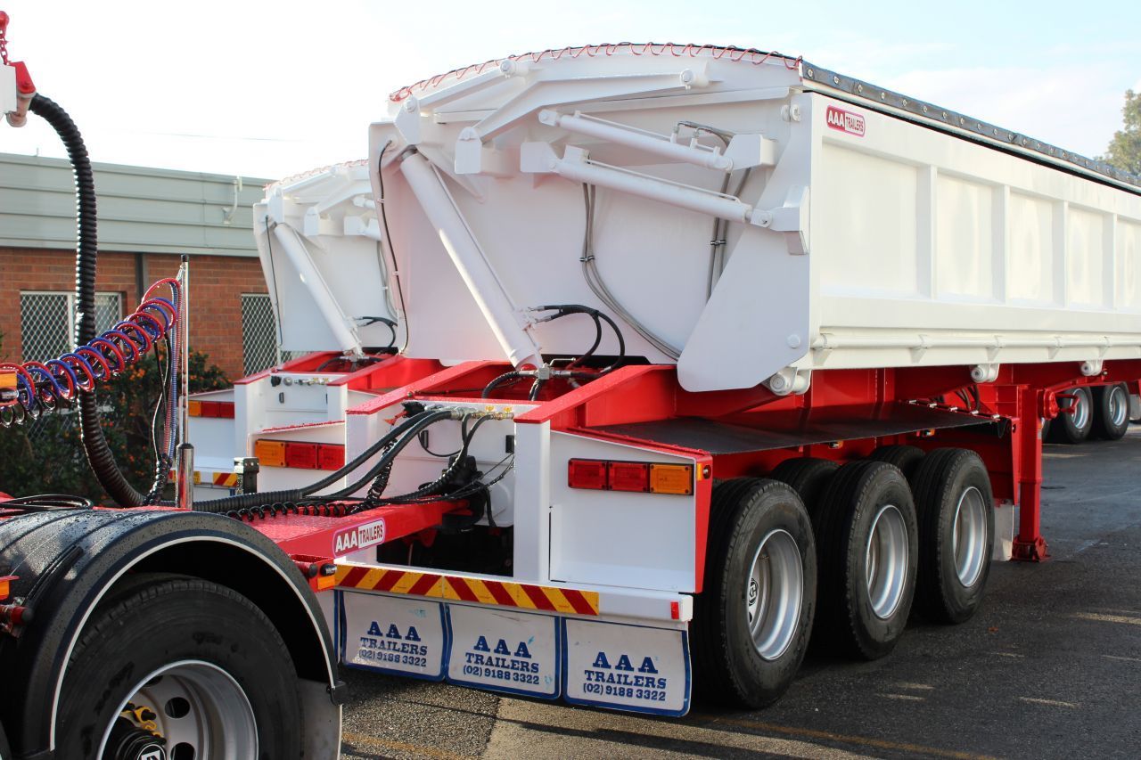 side tipper close up