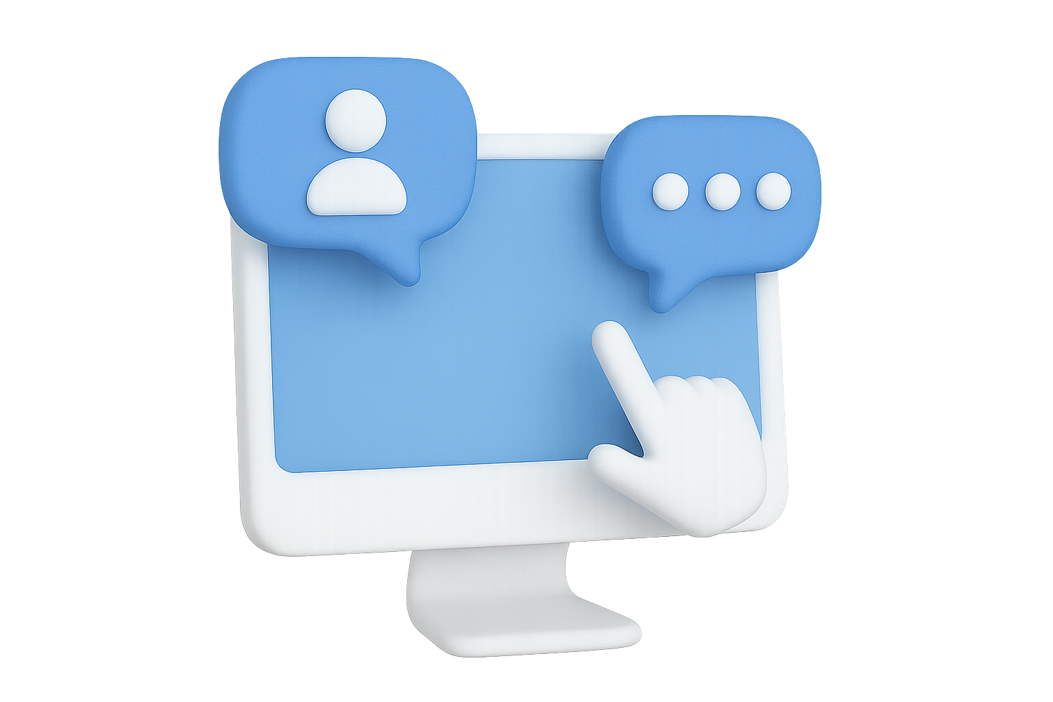 A blue and white icon with a picture of a mountain on it.