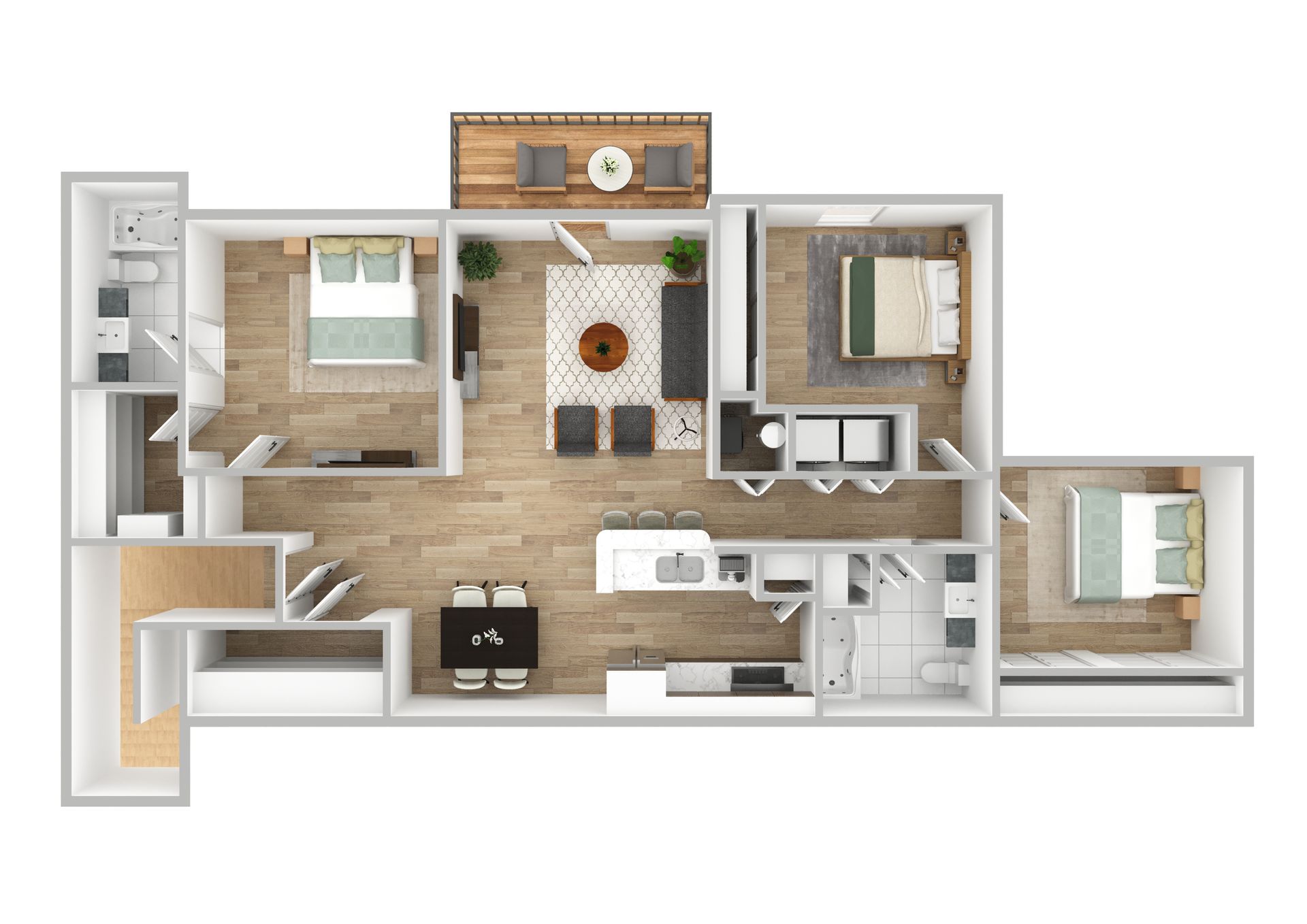 3 Bed, 2 Bath