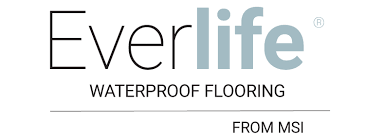 A logo for everlife waterproof flooring from msi
