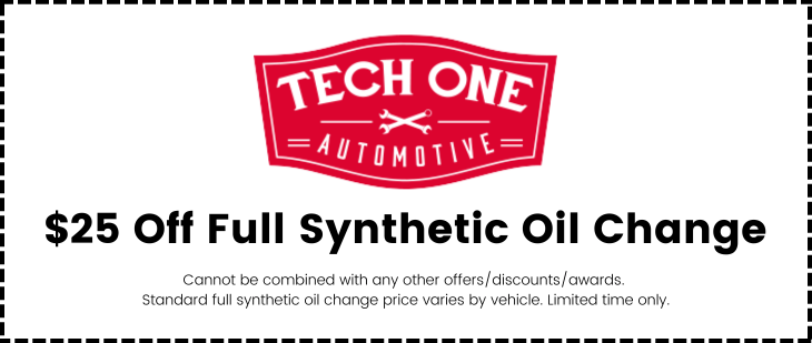 $25 Off Full Synthetic Oil Change Special