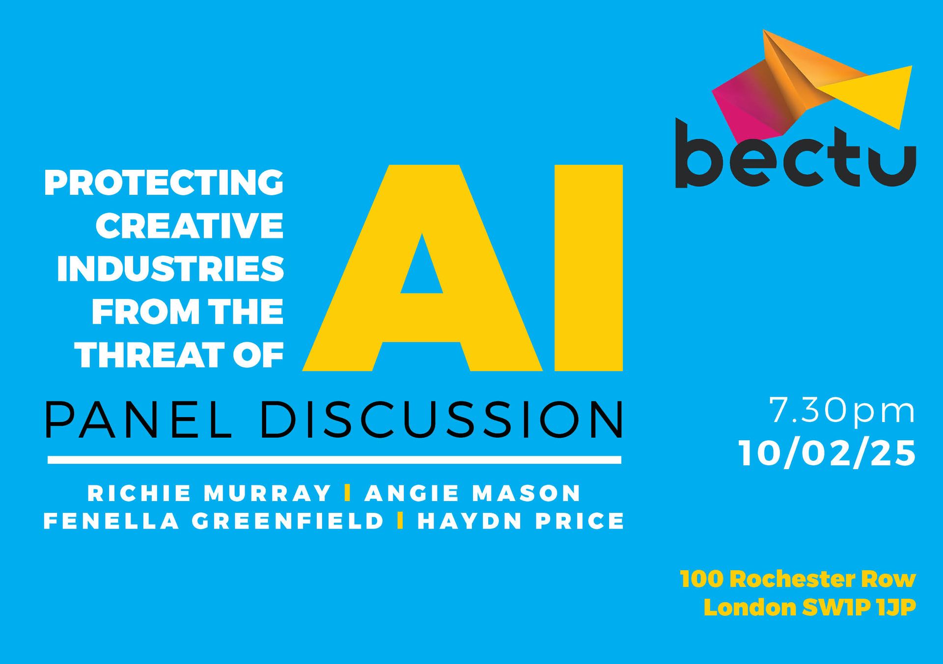 BECTU Haydn Price Ai panel.