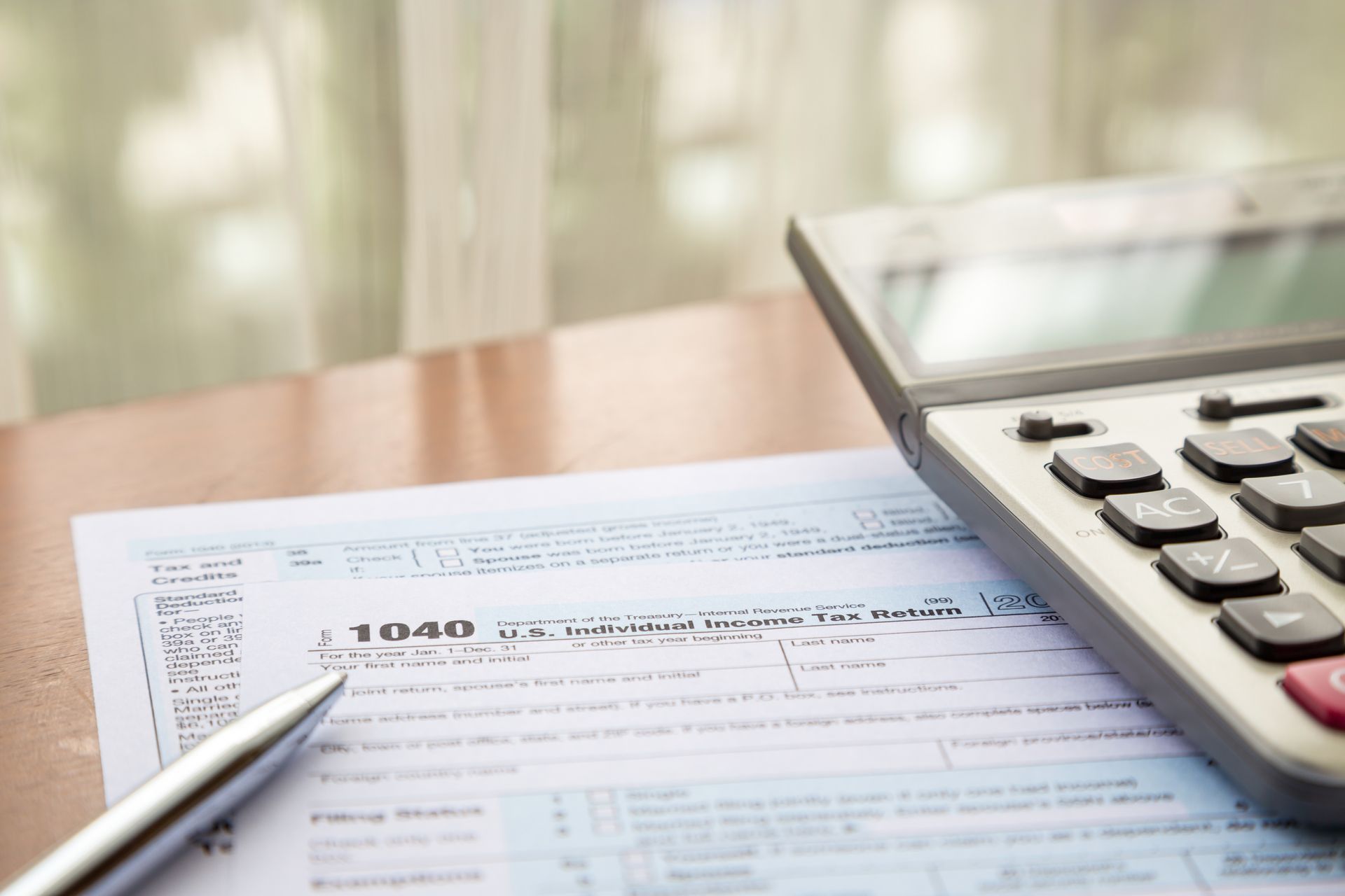 Tax form 1040