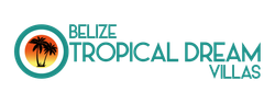 The belize tropical dream villas logo is shown on a white background.
