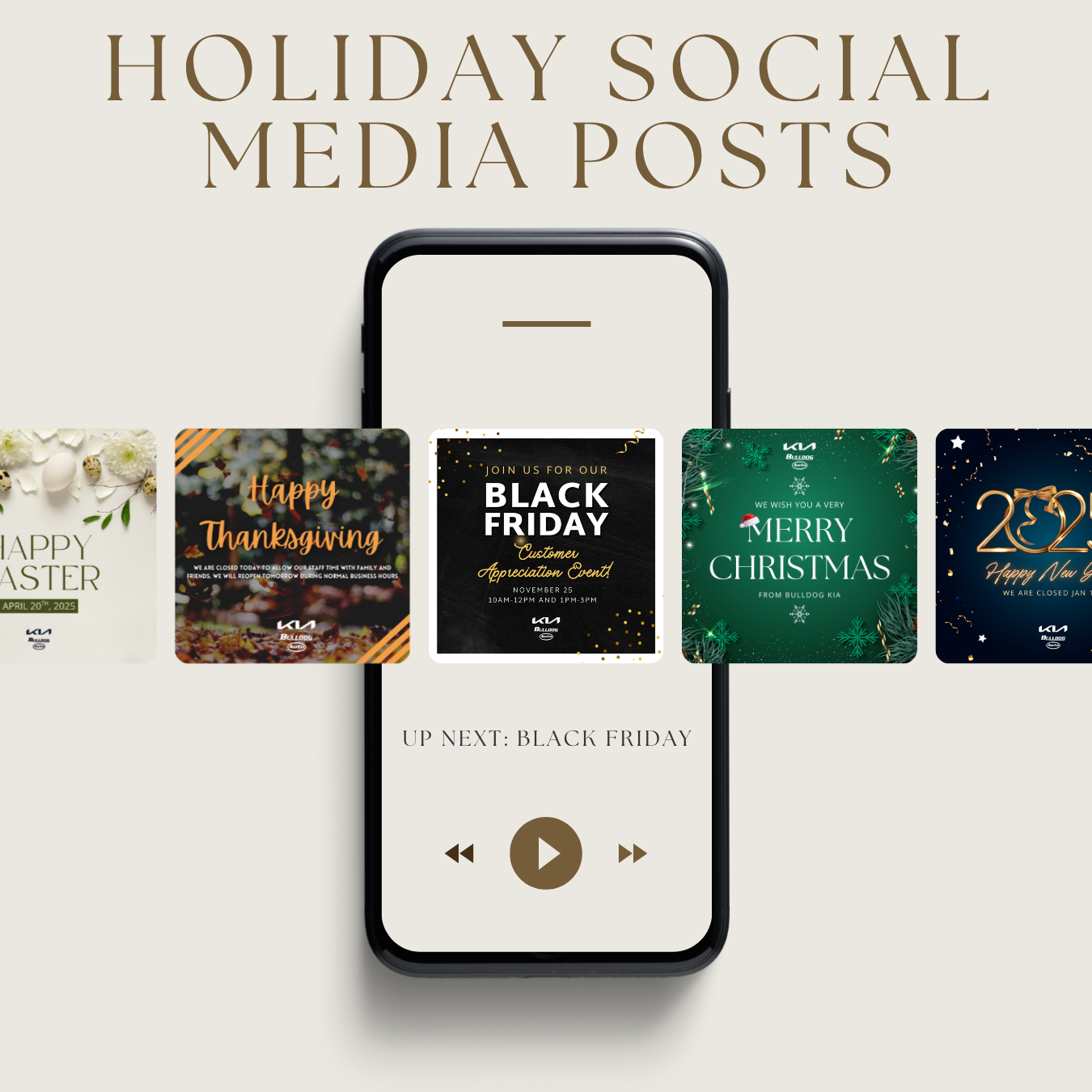 Holiday Social Media Posts Designed by Wilsona Marketing