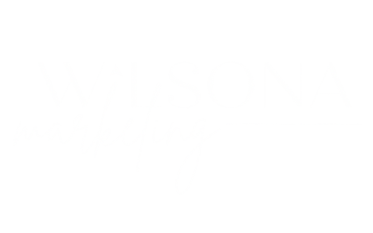 Wilsona Marketing white logo for digital marketing services