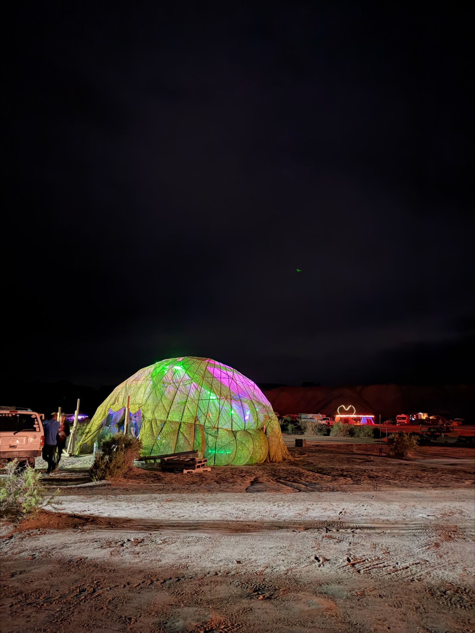 Dome stage at building man