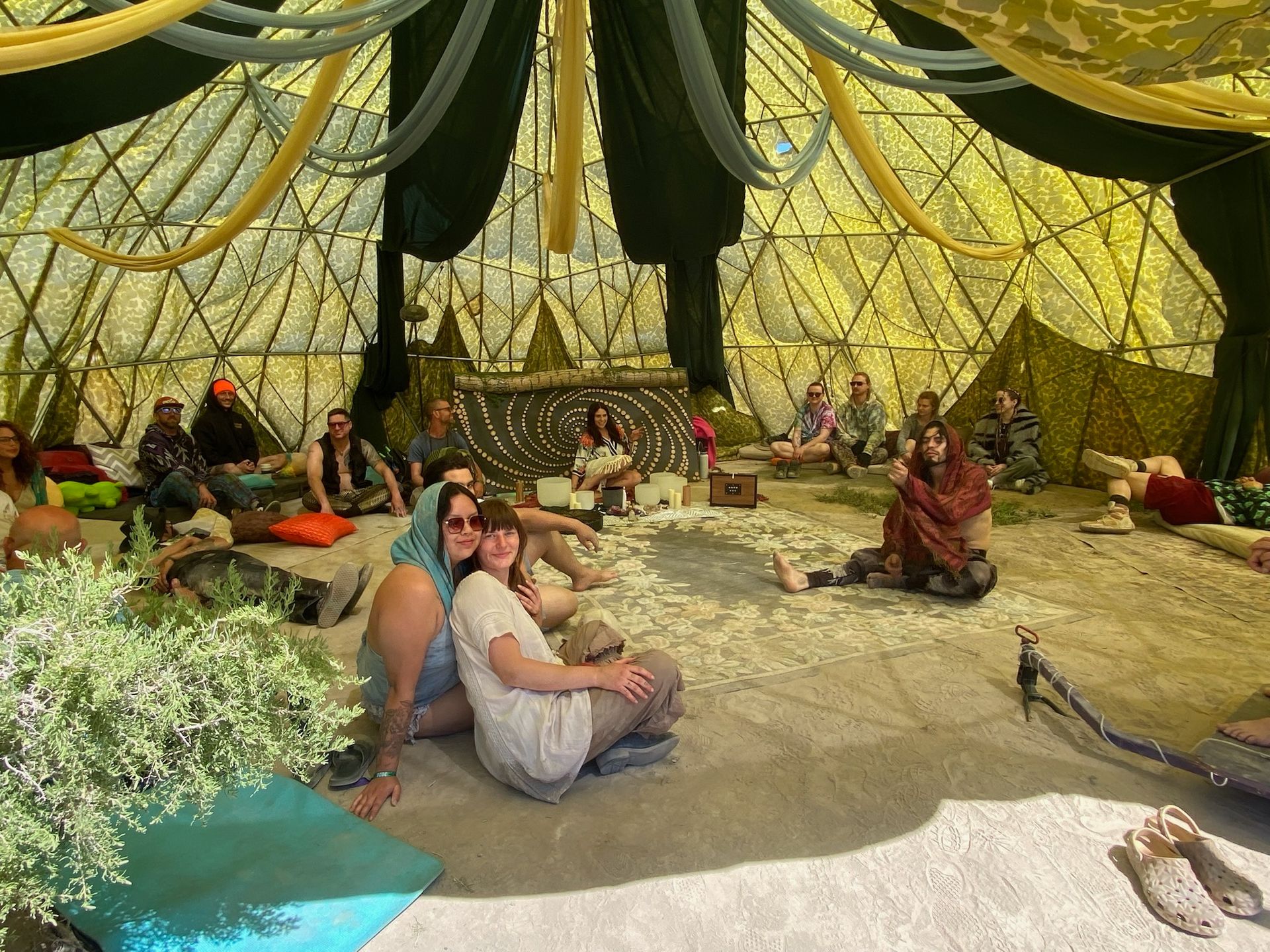 Sound Bath in the Dome at Building Man Music Festival
