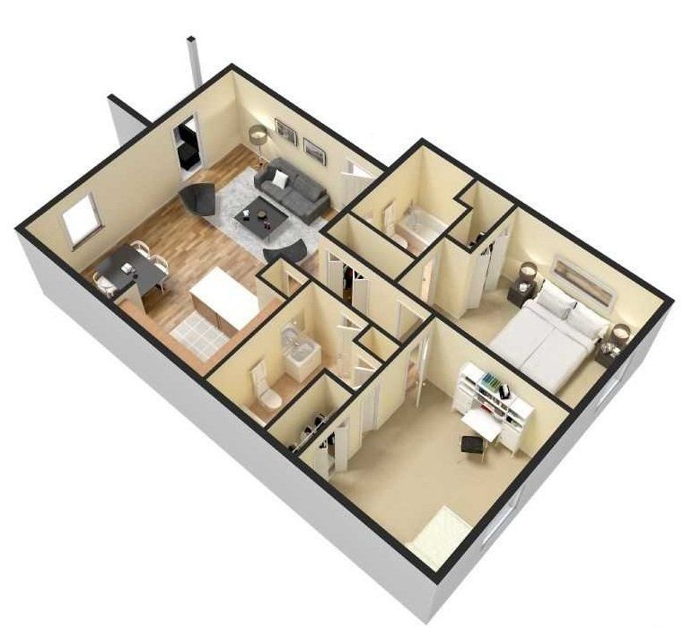 2 Bedroom Floorplan