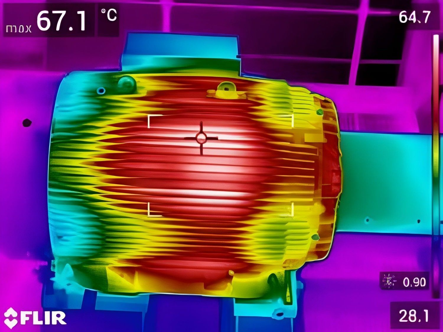 A Thermal Image of an Electric Motor, Showing Heat Distribution — McGrath Electrical & Data in Evans Head, NSW