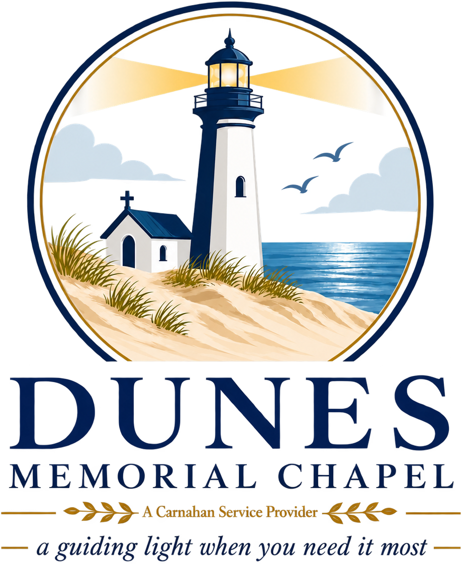 The logo for sample funeral home is shown on a white background.