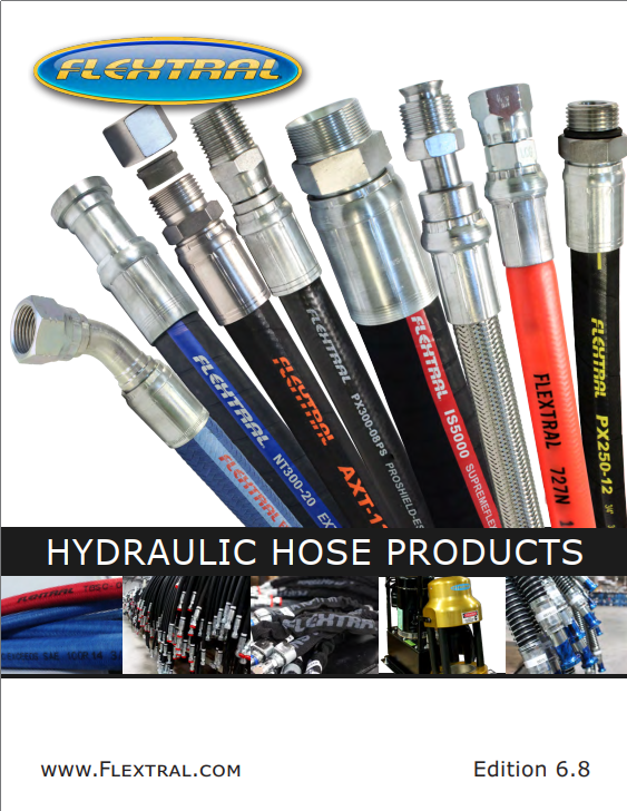 A brochure for hydraulic hose products by flextral - AC Hydraulics