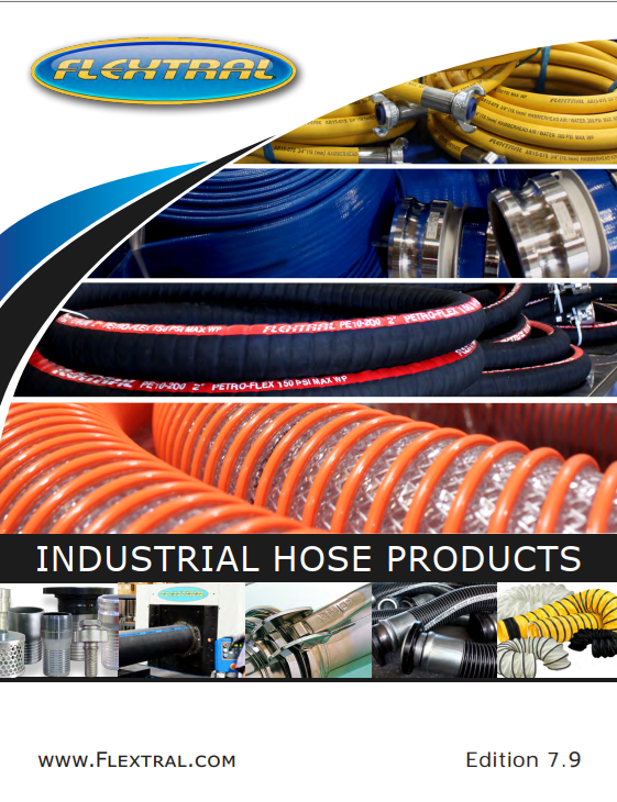 A brochure for Industrial hydraulic hose products by flextral - AC Hydraulics