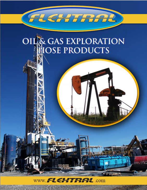 A poster for oil and gas exploration hose products