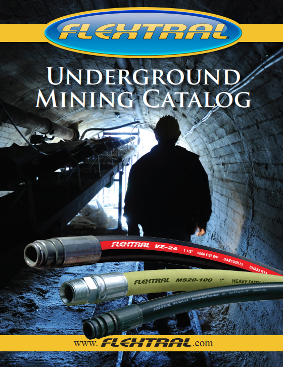 An underground mining catalog with a man in a tunnel