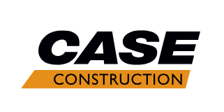 A case construction logo on a white background