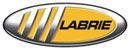 A yellow and silver logo for labrie is on a white background.