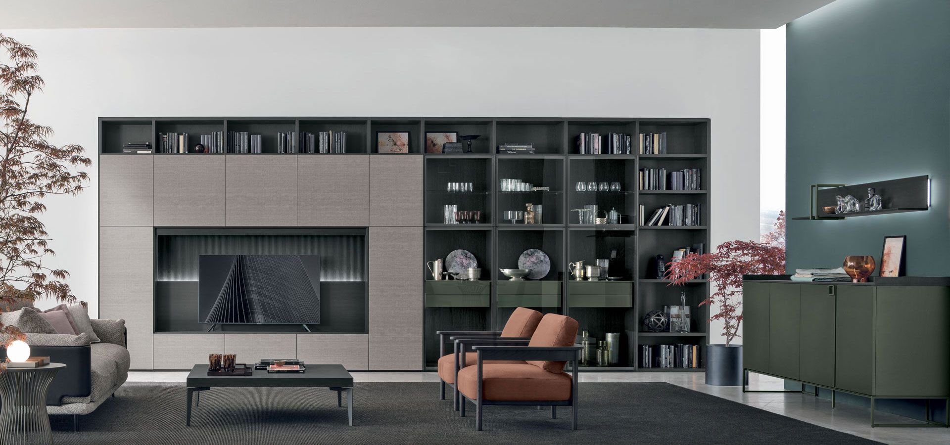 libreria sala living