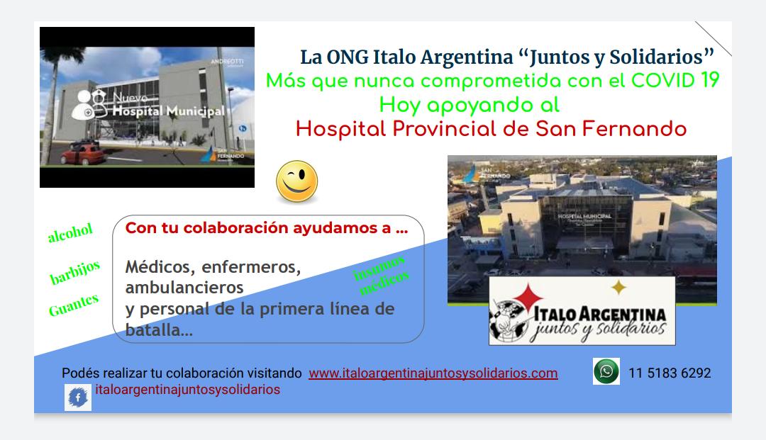 La ong italo argentina juntos y solidarios