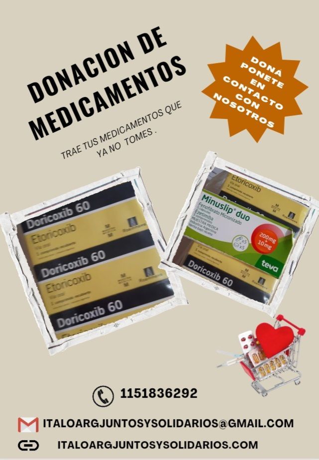 Italo Argentina juntos y solidarios, donaciones