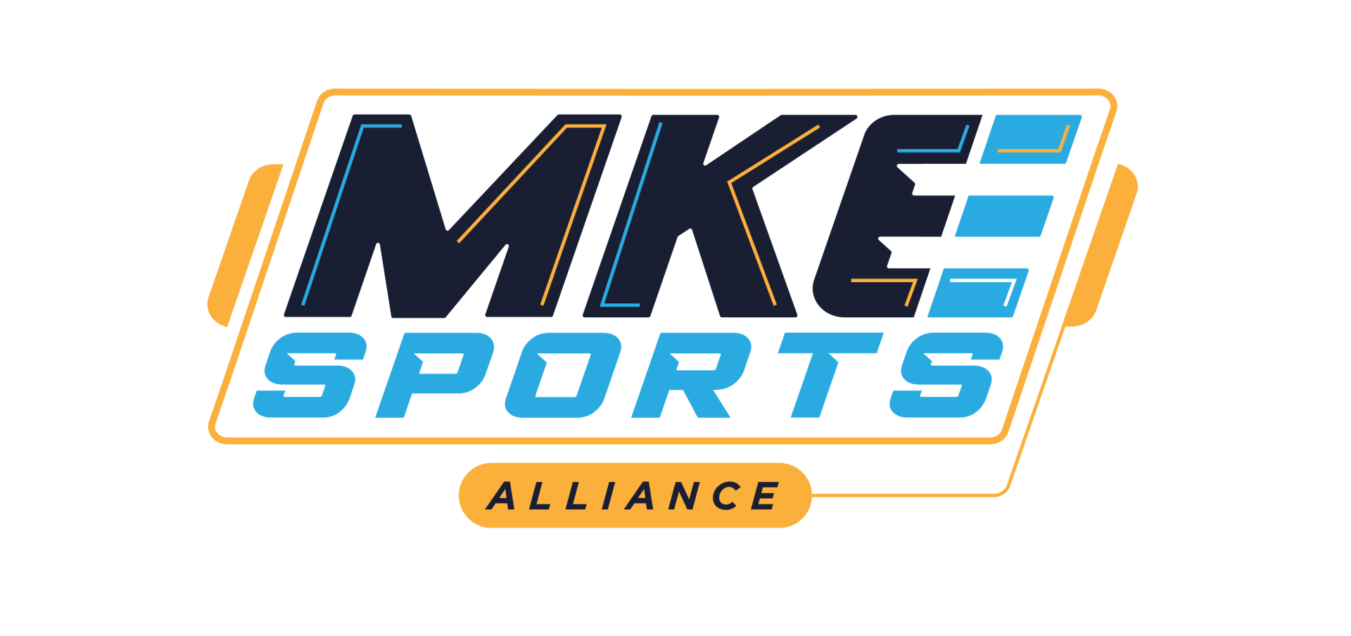 A logo for mke sports alliance is shown on a white background.