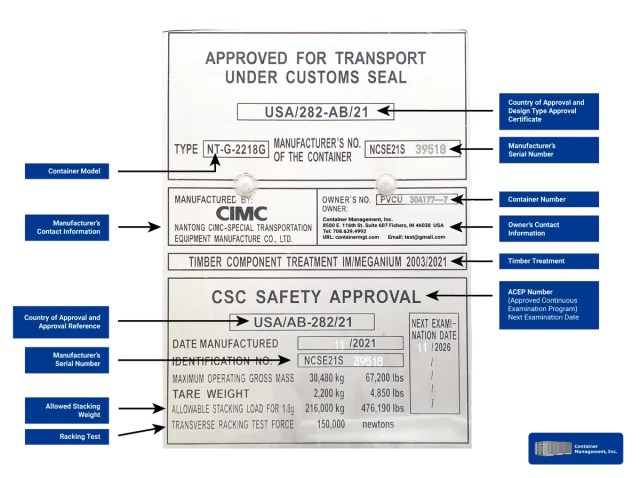 Shipping Container CSC Plates, Markings, & Export Surveys [Guide]